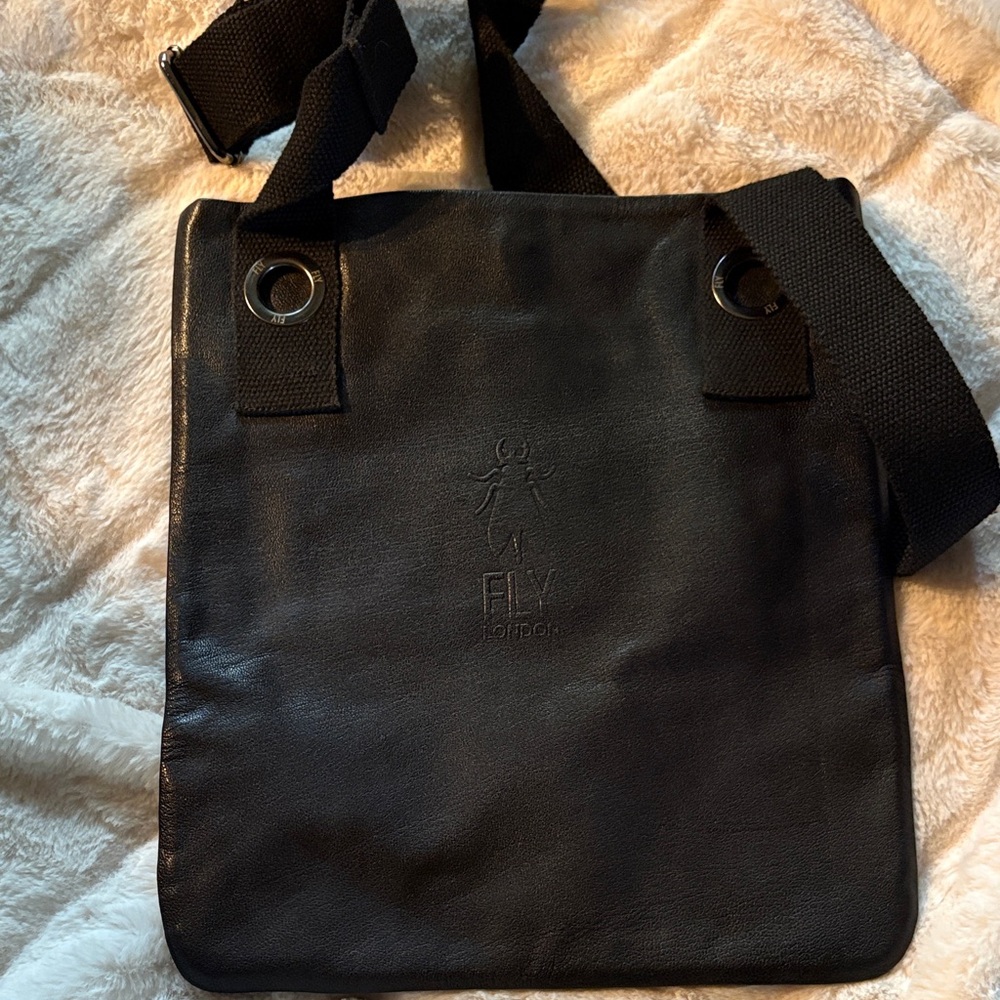 Fly London Black Messenger Bag